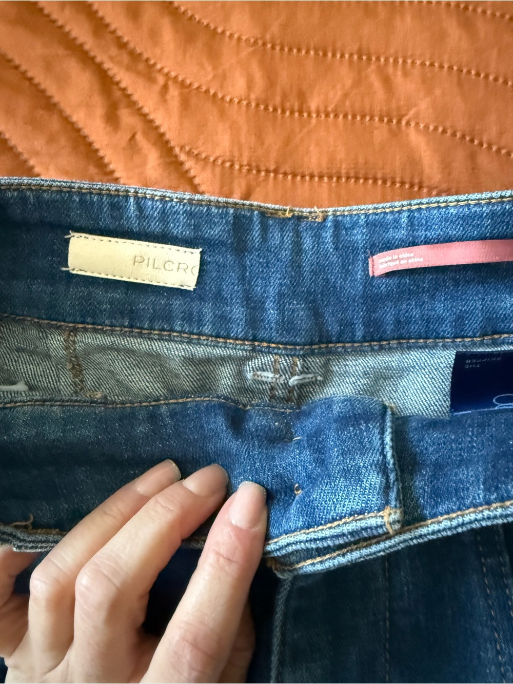 The Skipper High-Rise Wide-Leg Pants by Pilcro: Denim Edition size 28 like new - Picture 6 of 8